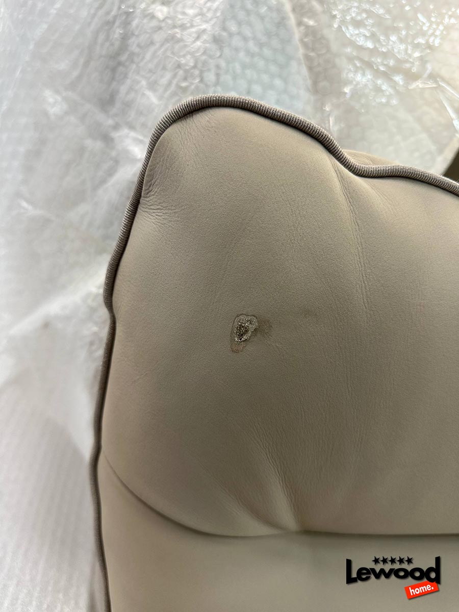 реставрация кожаной подушки