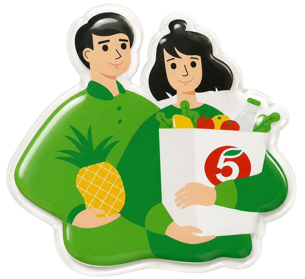 3D-стикер Пятёрочка