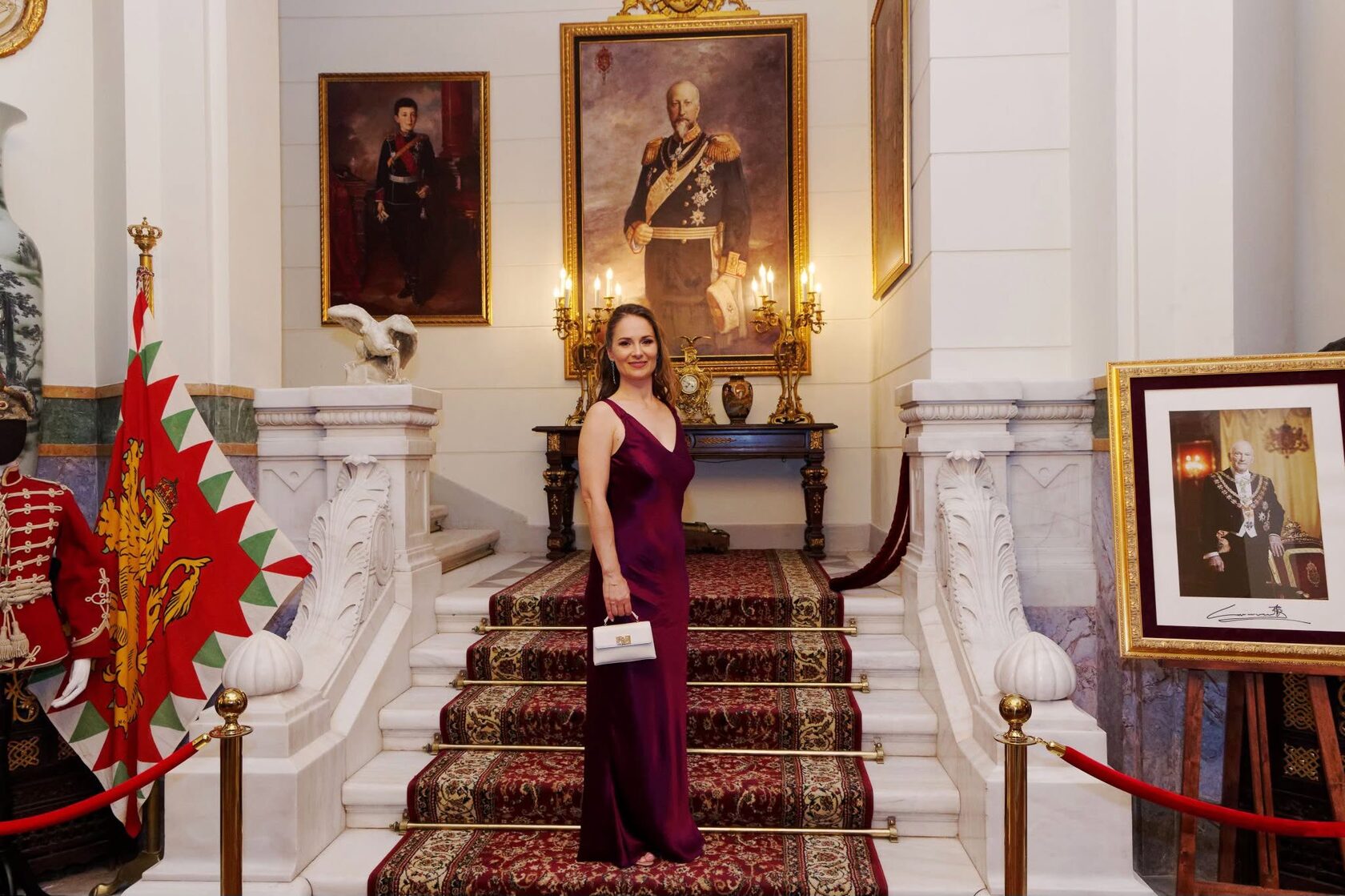 Елена Иванова в Царския дворец „Врана“