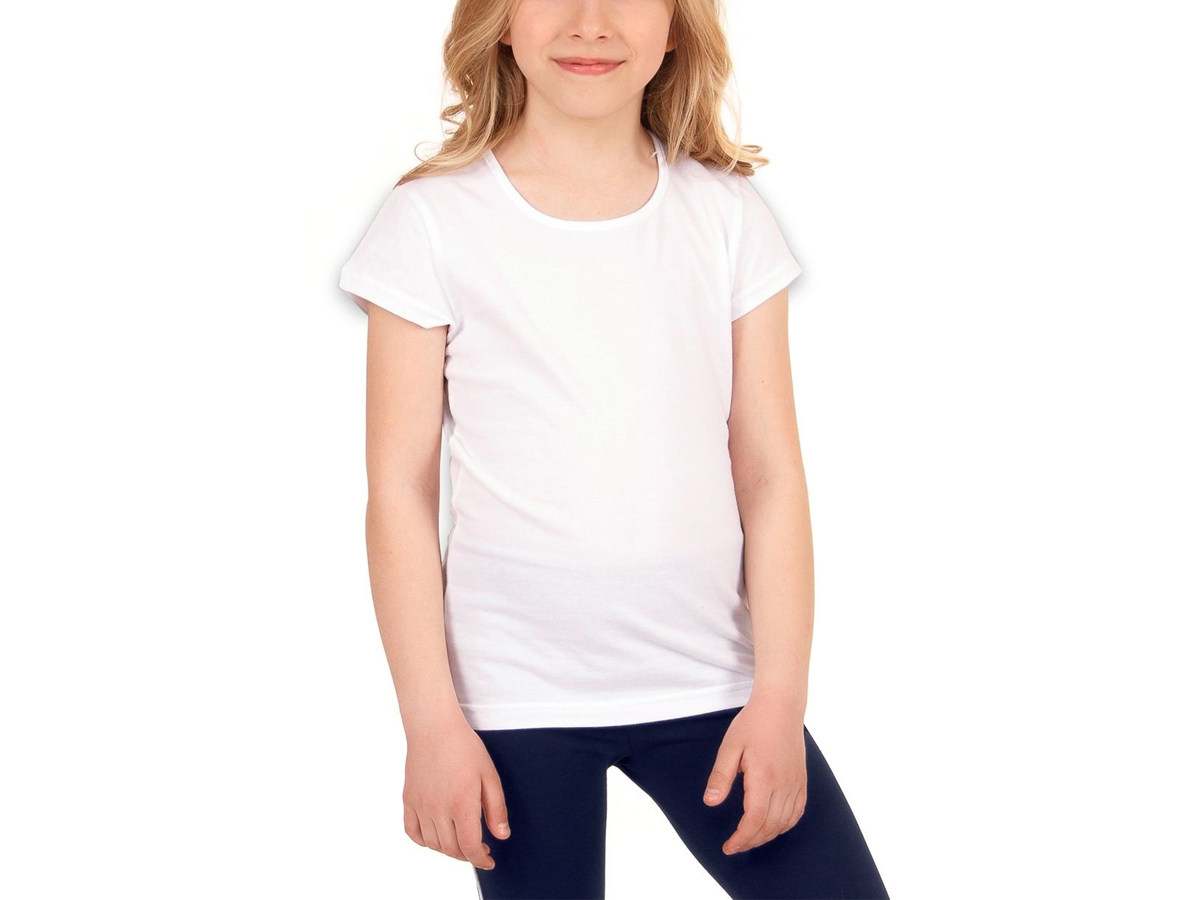 детская белая футболка