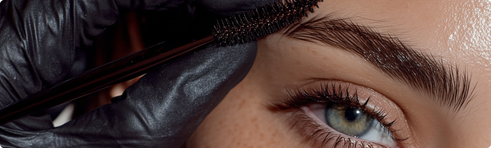 Eyebrow overlap banner