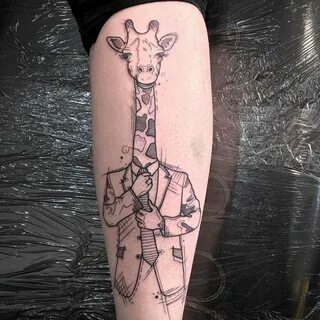 Видео татуировки жираф