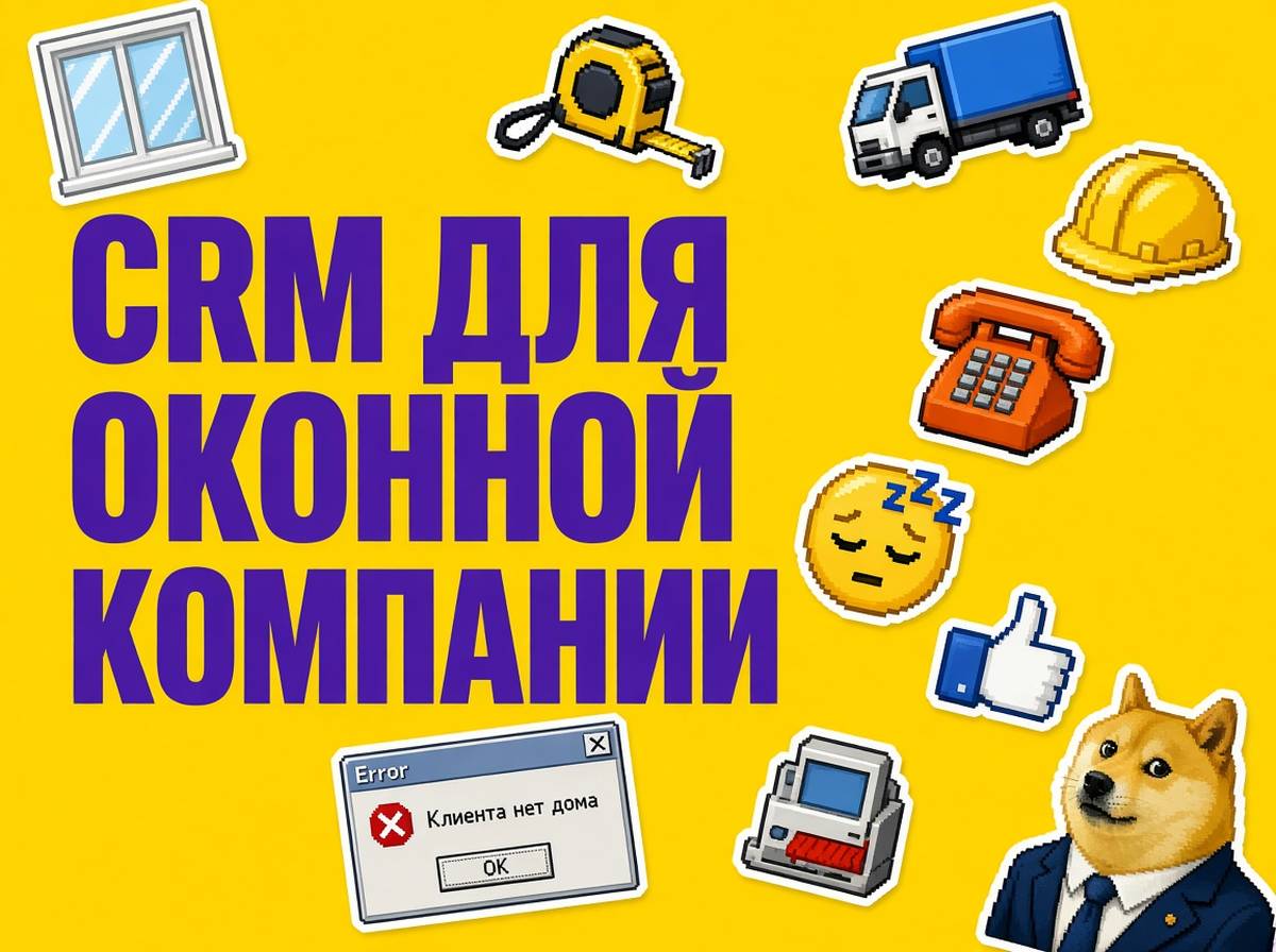 Воронка amoCRM для оконной компании