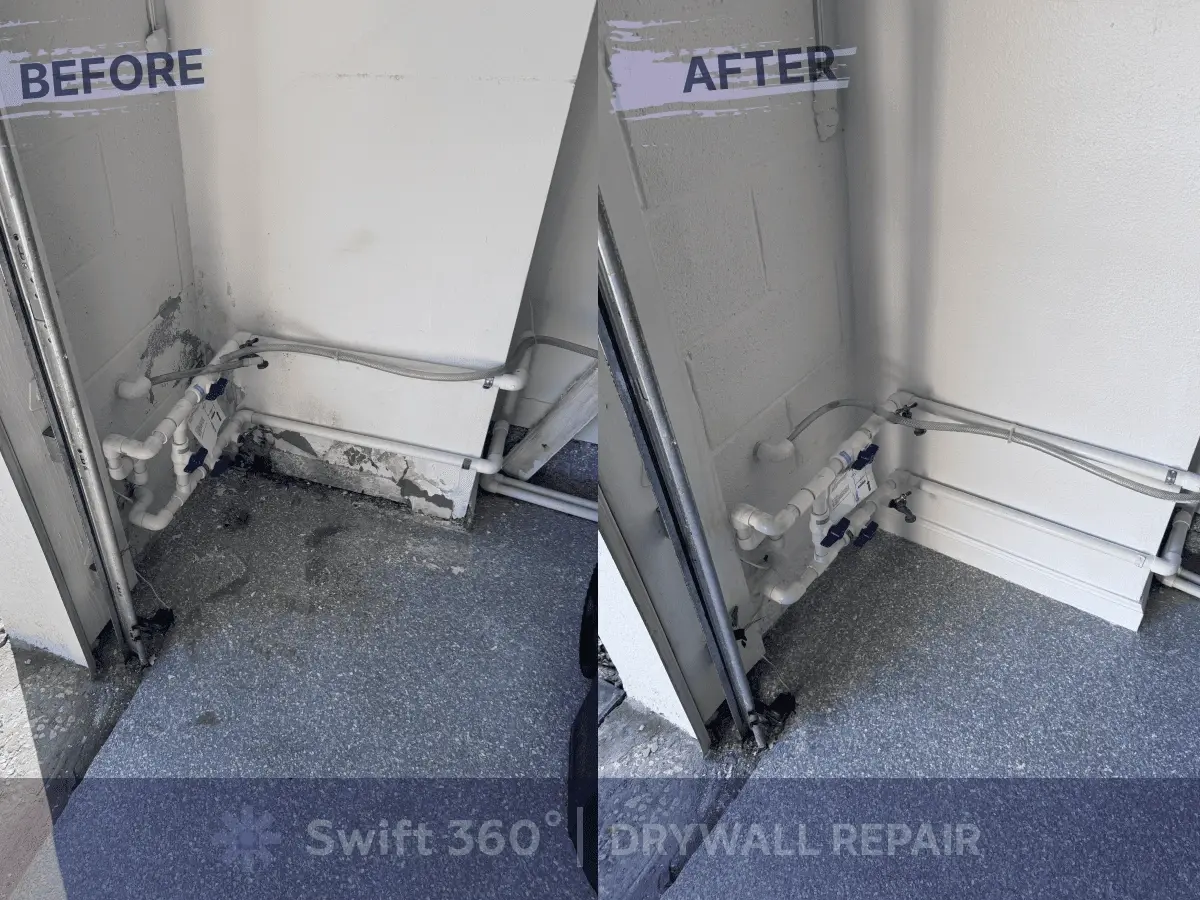 Swift360 - Handyman Orlando - Result job - Drywall Repair 2 - Before and After