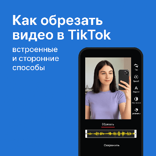 Как обрезать видео в TikTok