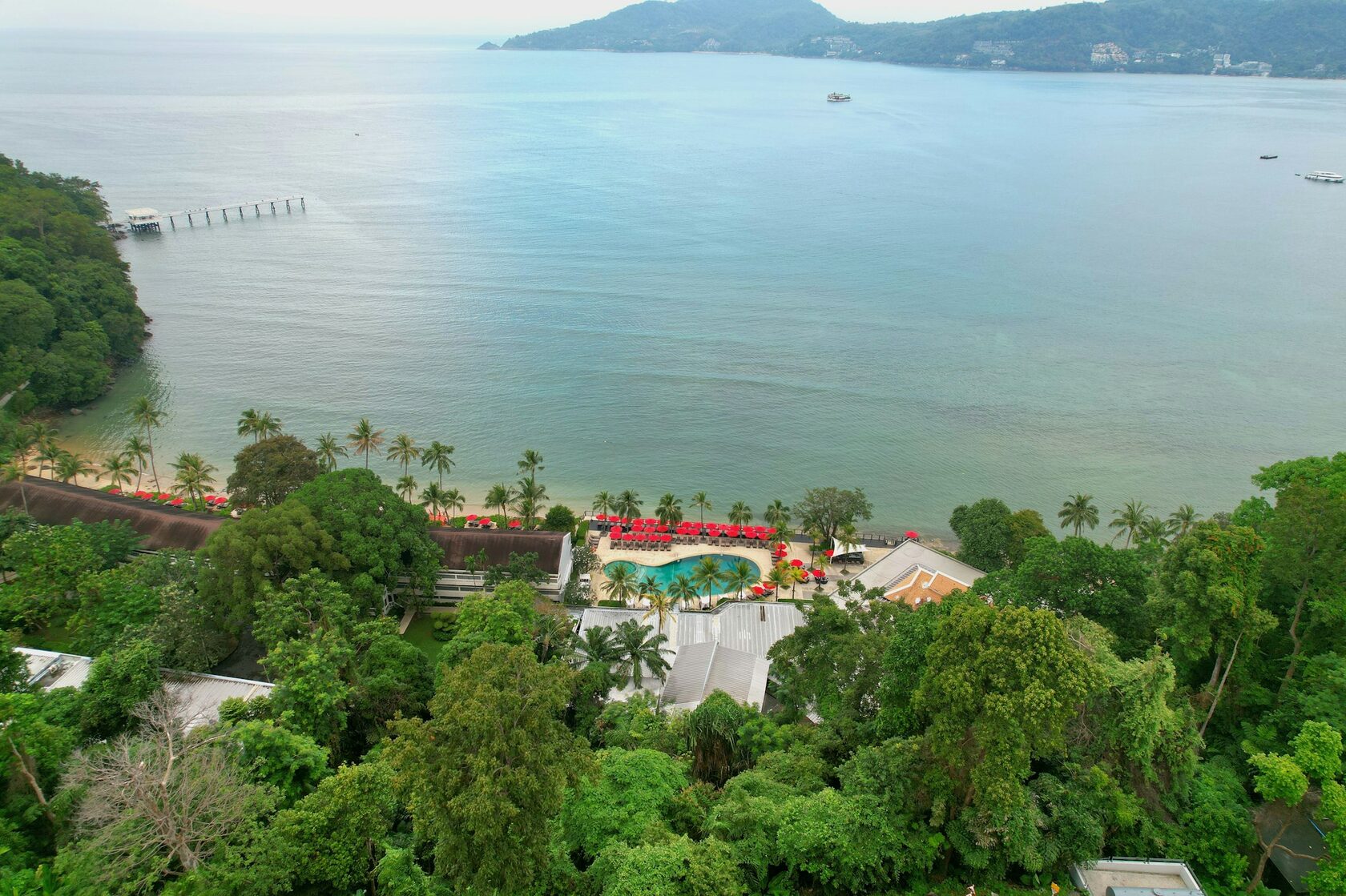 Luxury infinity pool tropical resort