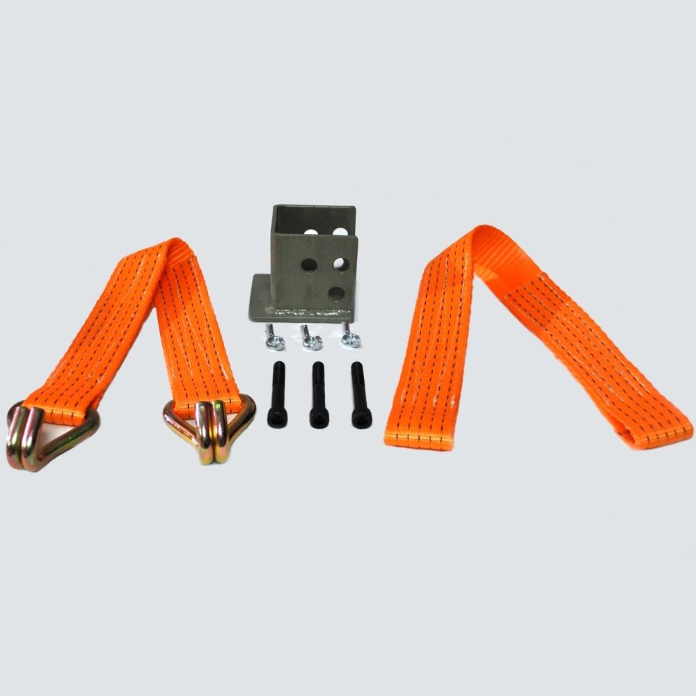 Комплект для подъема за колесо реечным домкратом: зацеп, ленты для ...