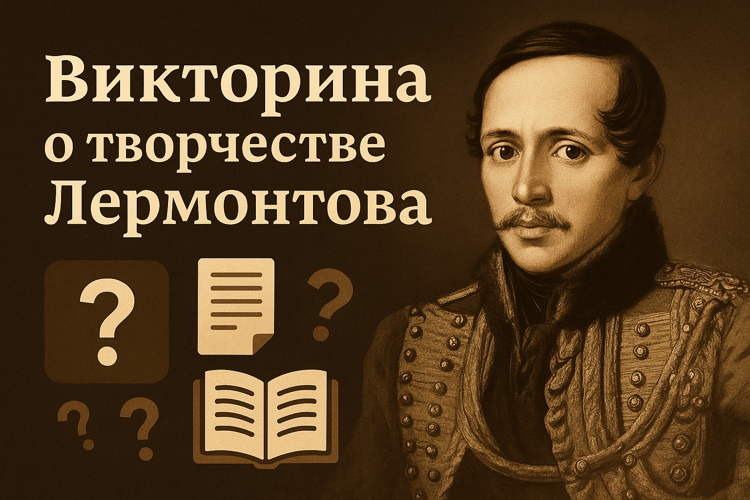 Викторина о творчестве Лермонтова: жизнь, поэзия, проза и наследие великого поэта