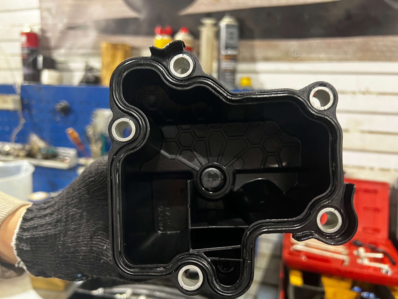 Моем поддон муфты от отложений