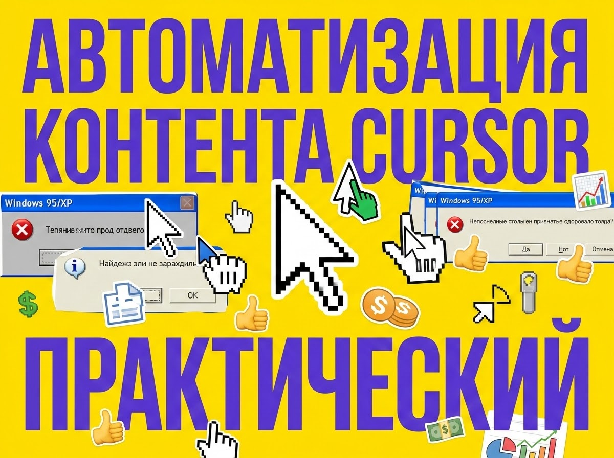 Интерфейс Cursor IDE для автоматизации контента и курсор функций