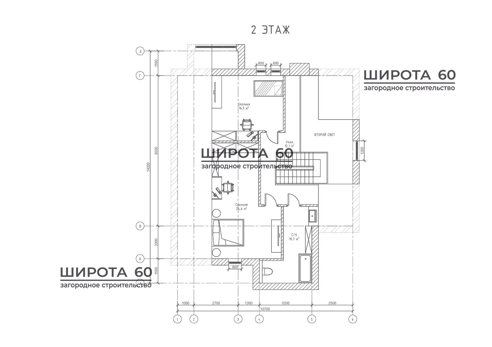 Планировка второго этажа