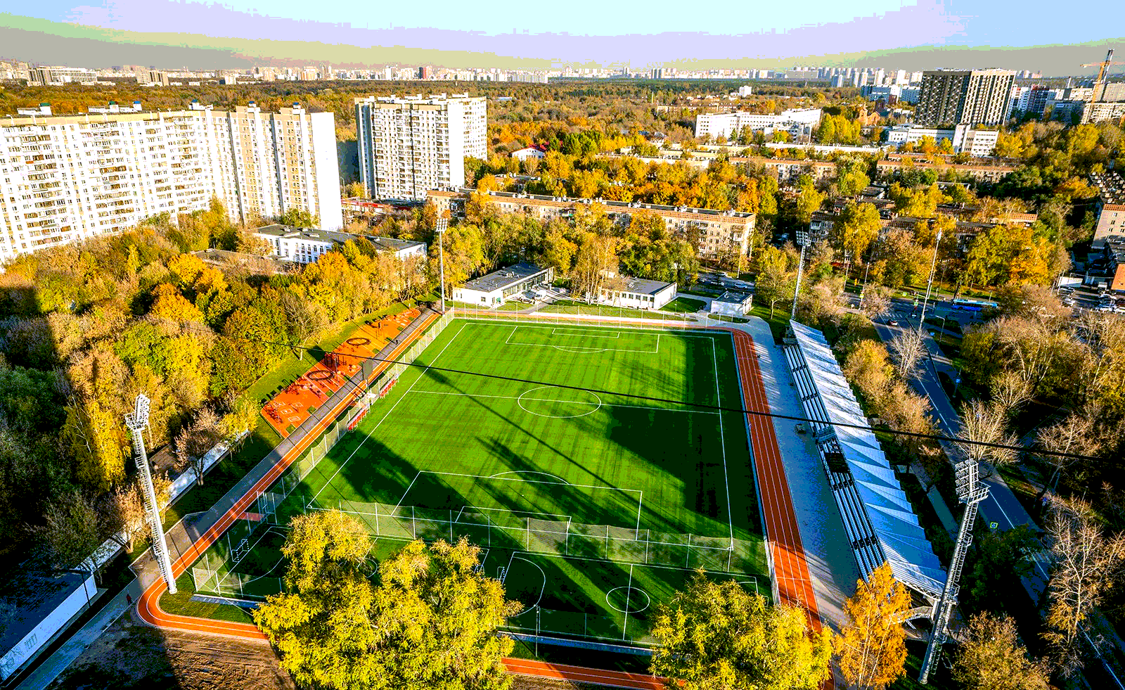 Вид стадиона с высоты