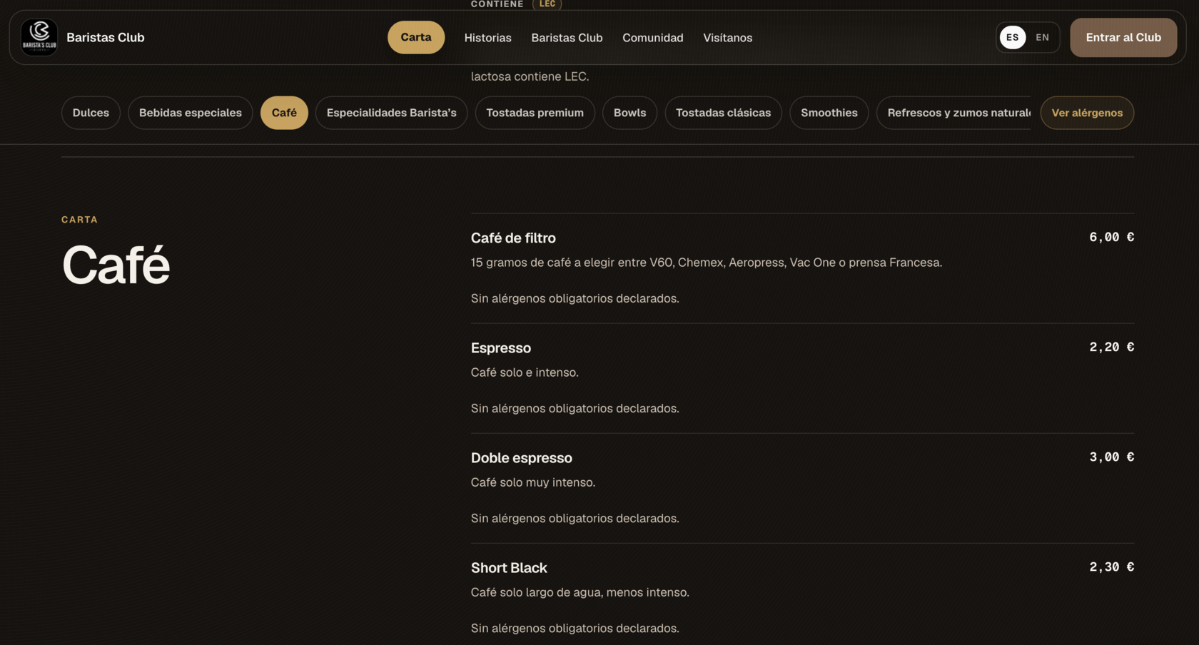 Sitio después del rediseño