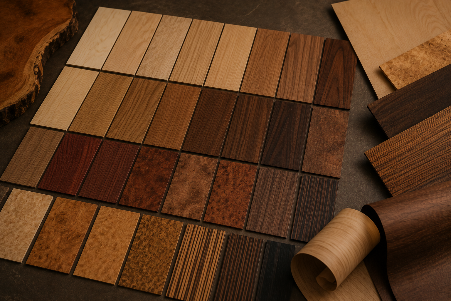 Шпон с натуральным рисунком дерева для мебели REMIWOOD