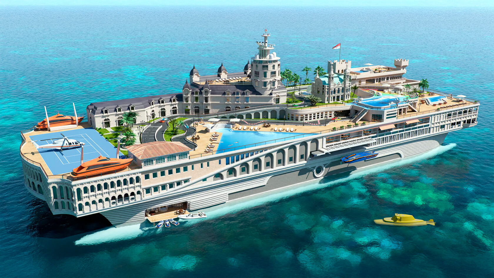 Концепт яхты Streets of Monaco