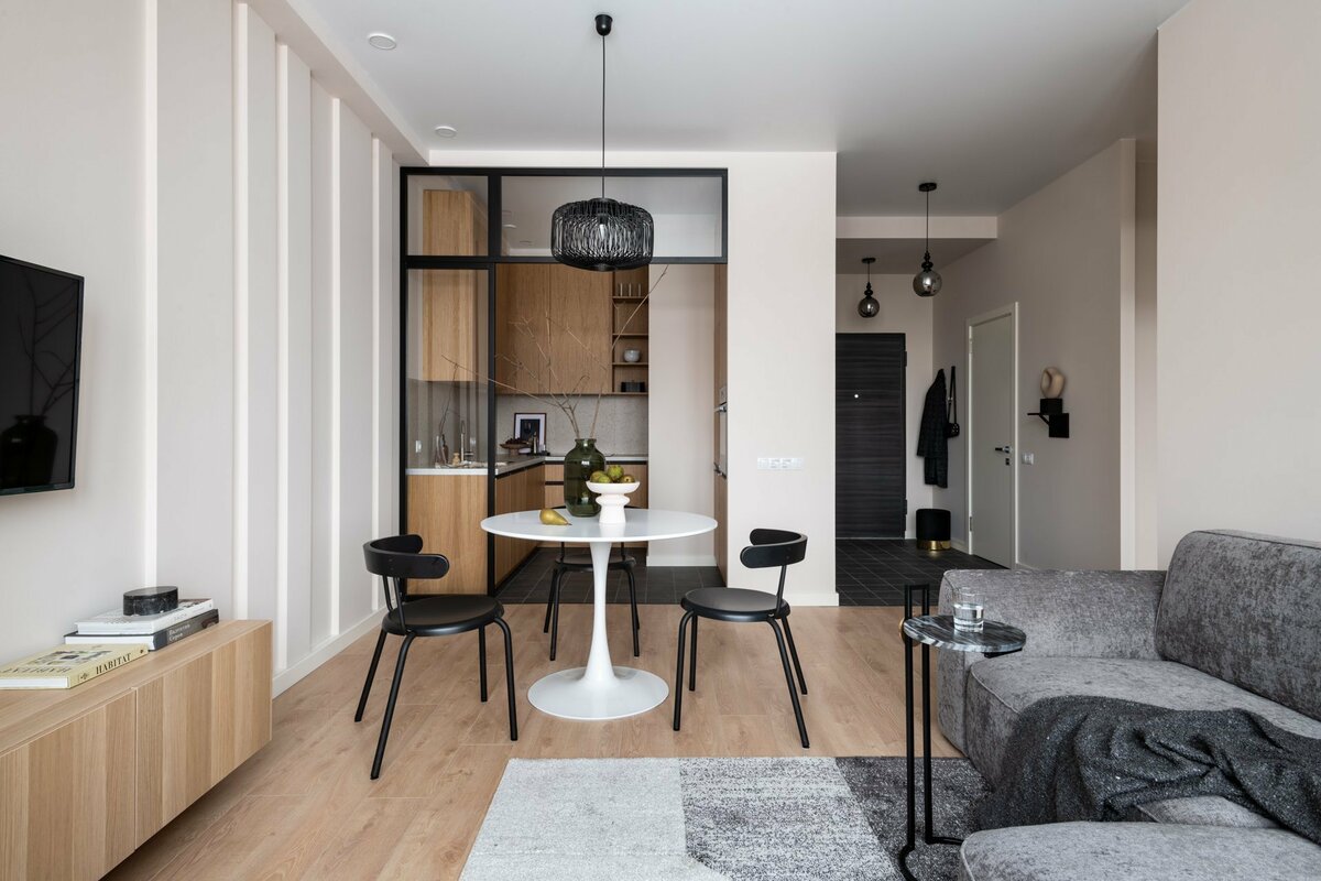 Современный дизайн интерьера предлагает массу хороших идей для владельцев малогабаритных квартир и особенно — кухонь.-8