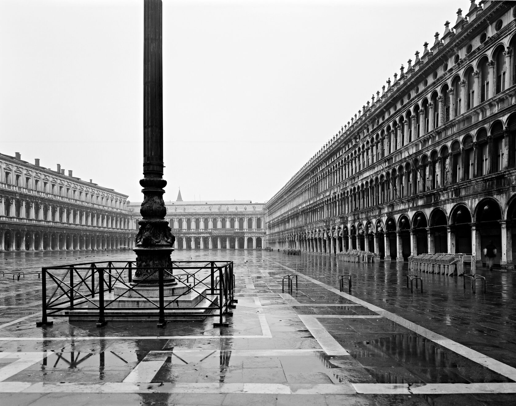 St. Mark’s Square After the Rain. Venice. 2007. BW Negative 4×5 inch.