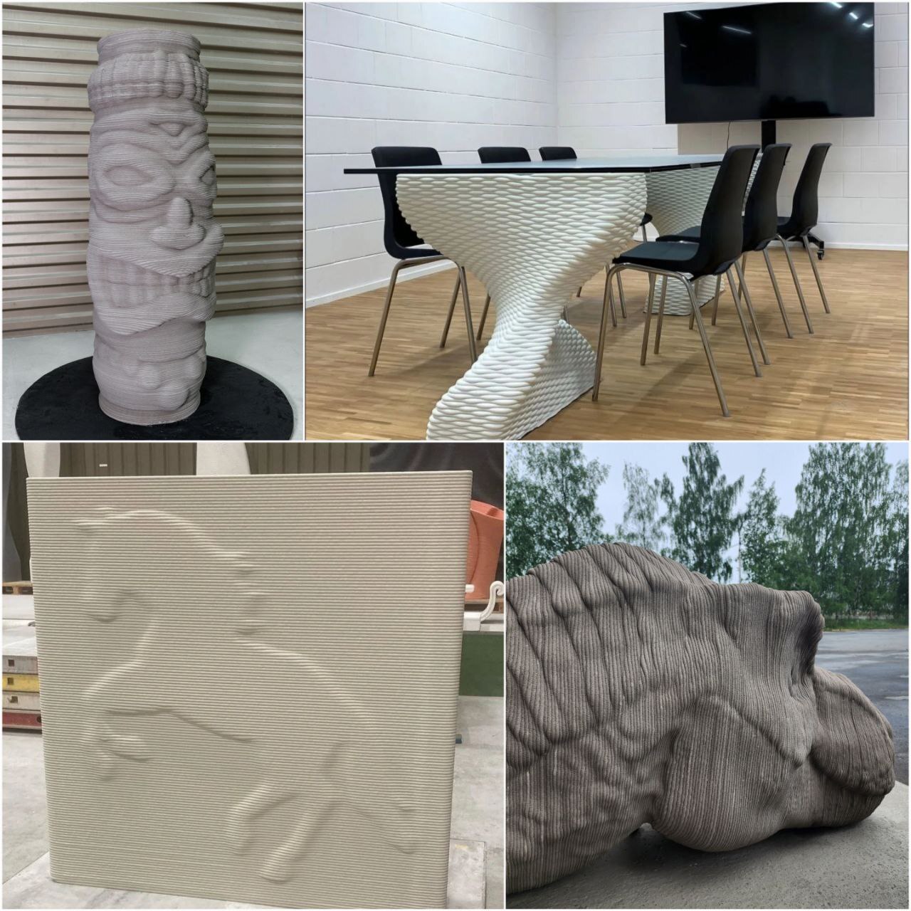 автоматизация, промышленный робот, лерто, 3д принтер, 3д печать, бетонные скульптуры