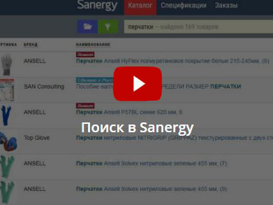 Поиск в Sanergy