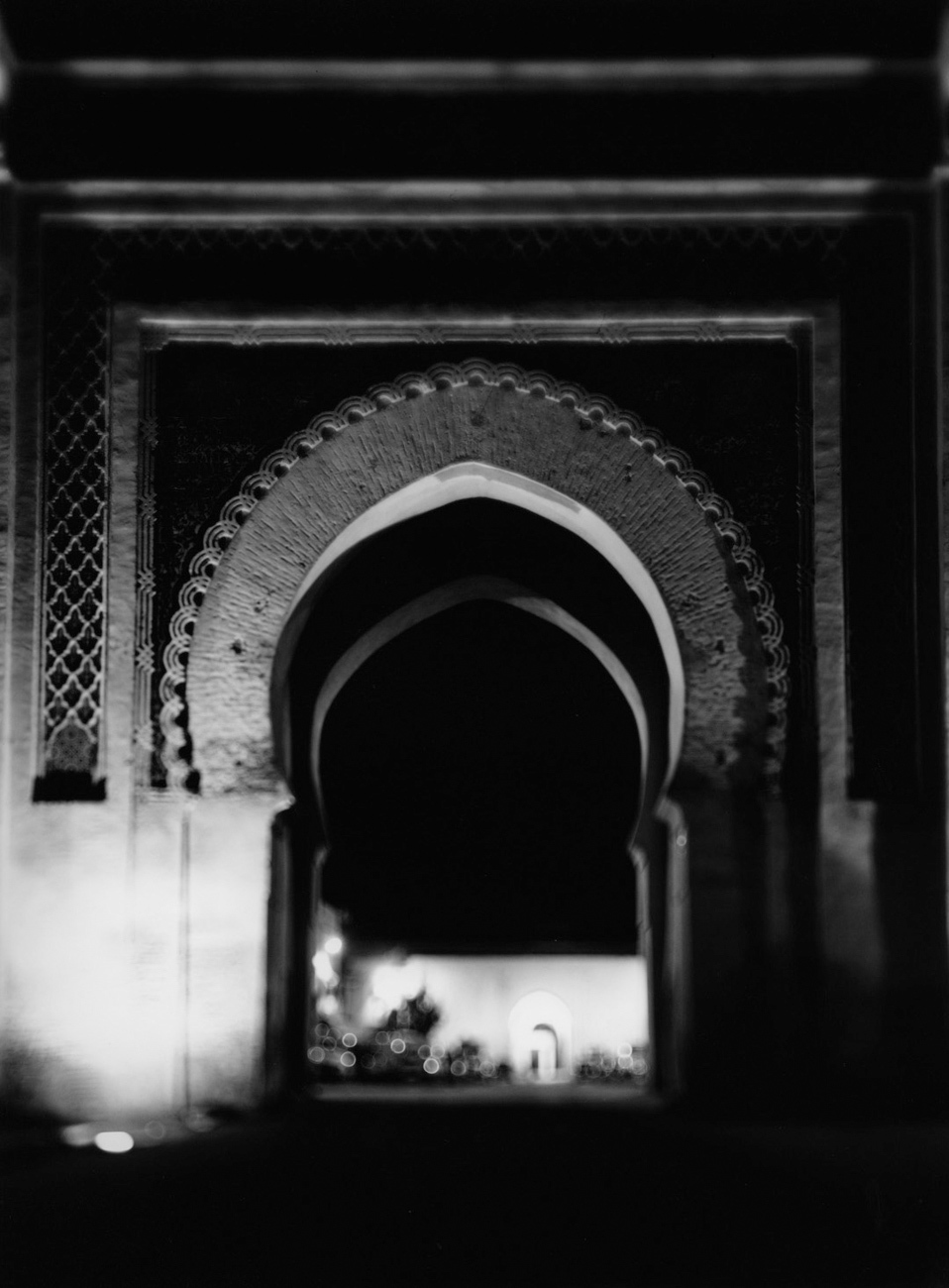 Medina Gate. Fez. 2007–2011.Morocco. BW Negative 4×5 inch.