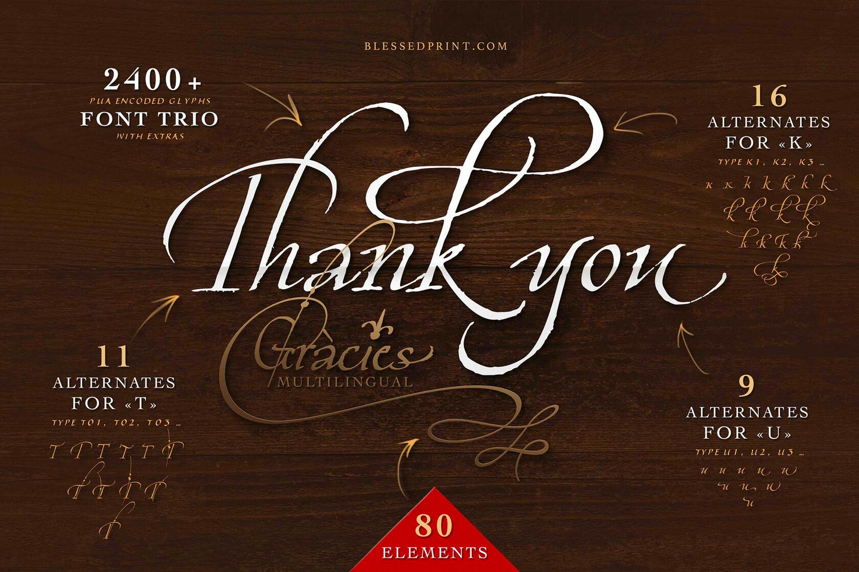 Cardinal Font | Italic Fonts - Blessed Print
