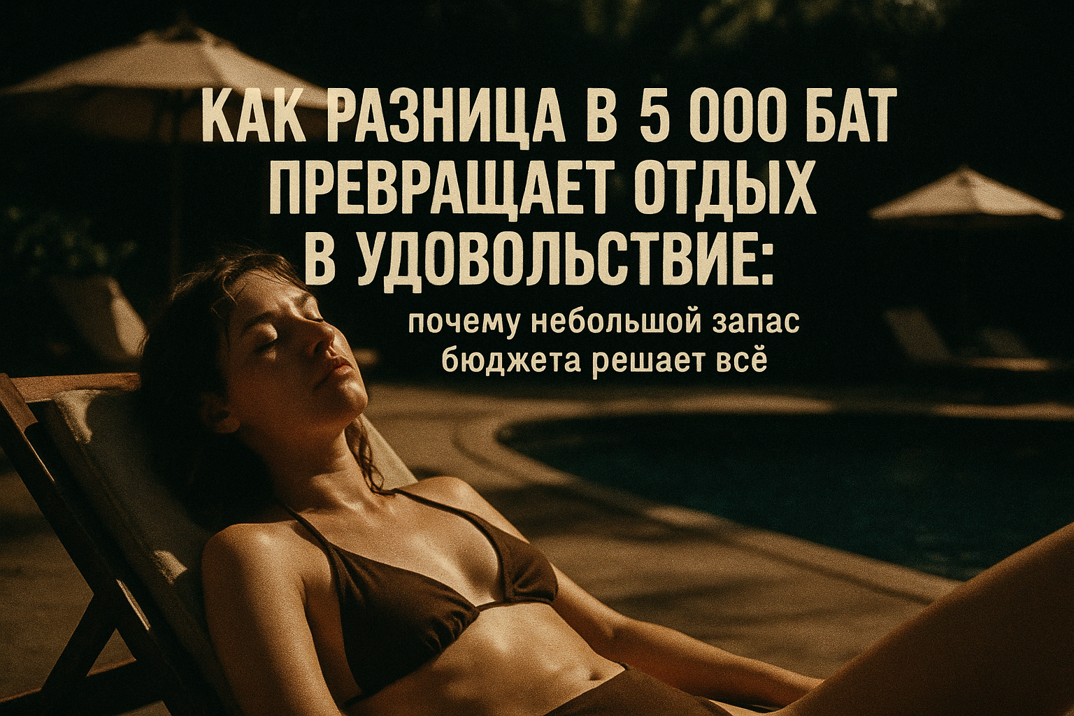 Маленькая разница — большое влияние  Кажется, что 5 000 бат — мелочь. Но на Пхукете именно эта сумма часто разделяет два совершенно разных уровня жизни. Один — это компромиссы, старые кондиционеры и дорога до пляжа на байке. Другой — чистота, комфорт, бас