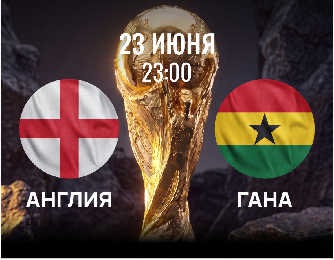 23 июня 2026 матч Англия - Гана