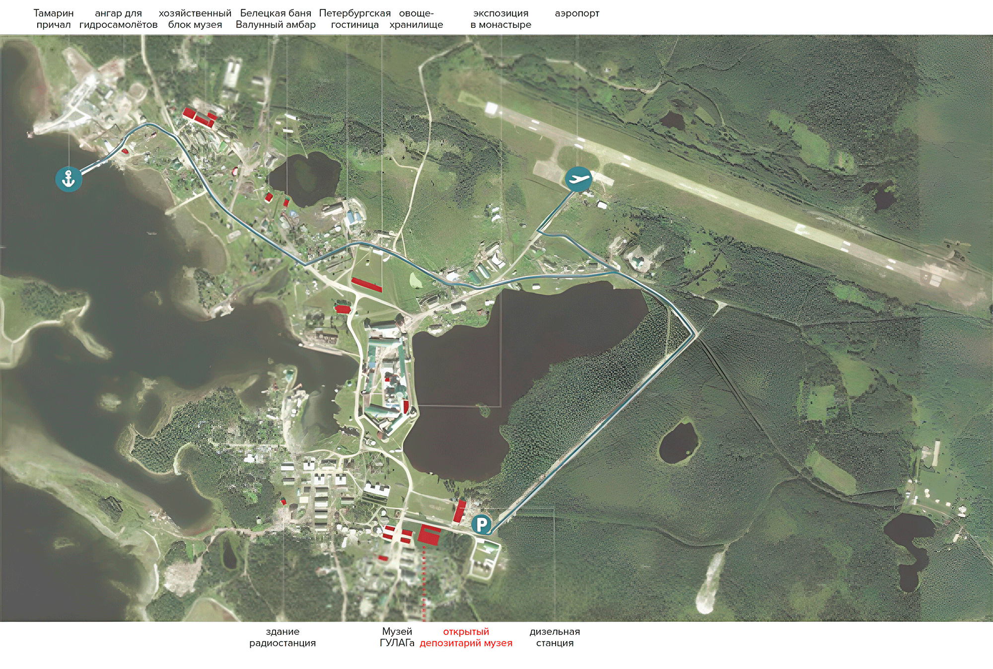 Соловки. Схема развития территории