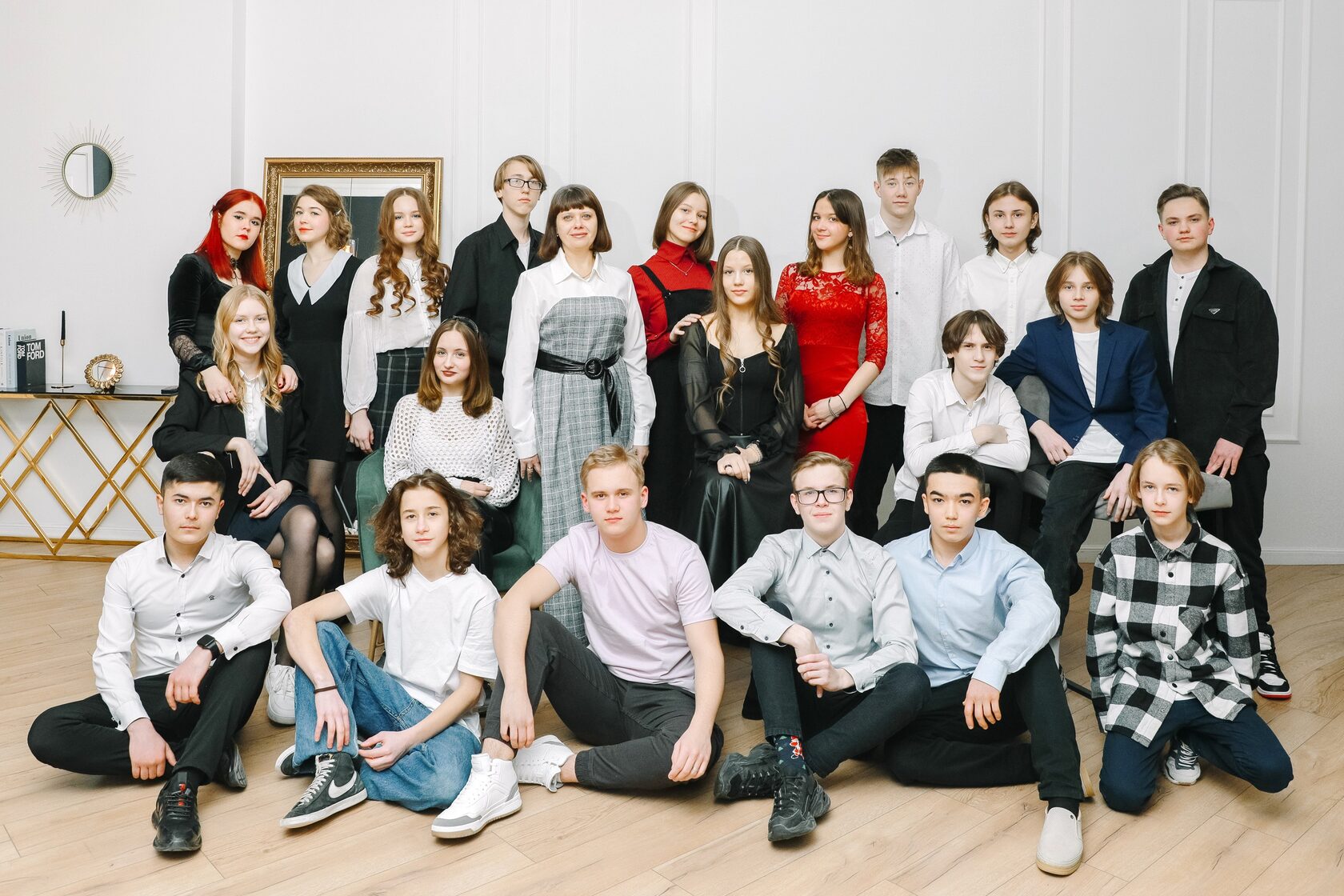 Общее фото класса на выпускной альбом