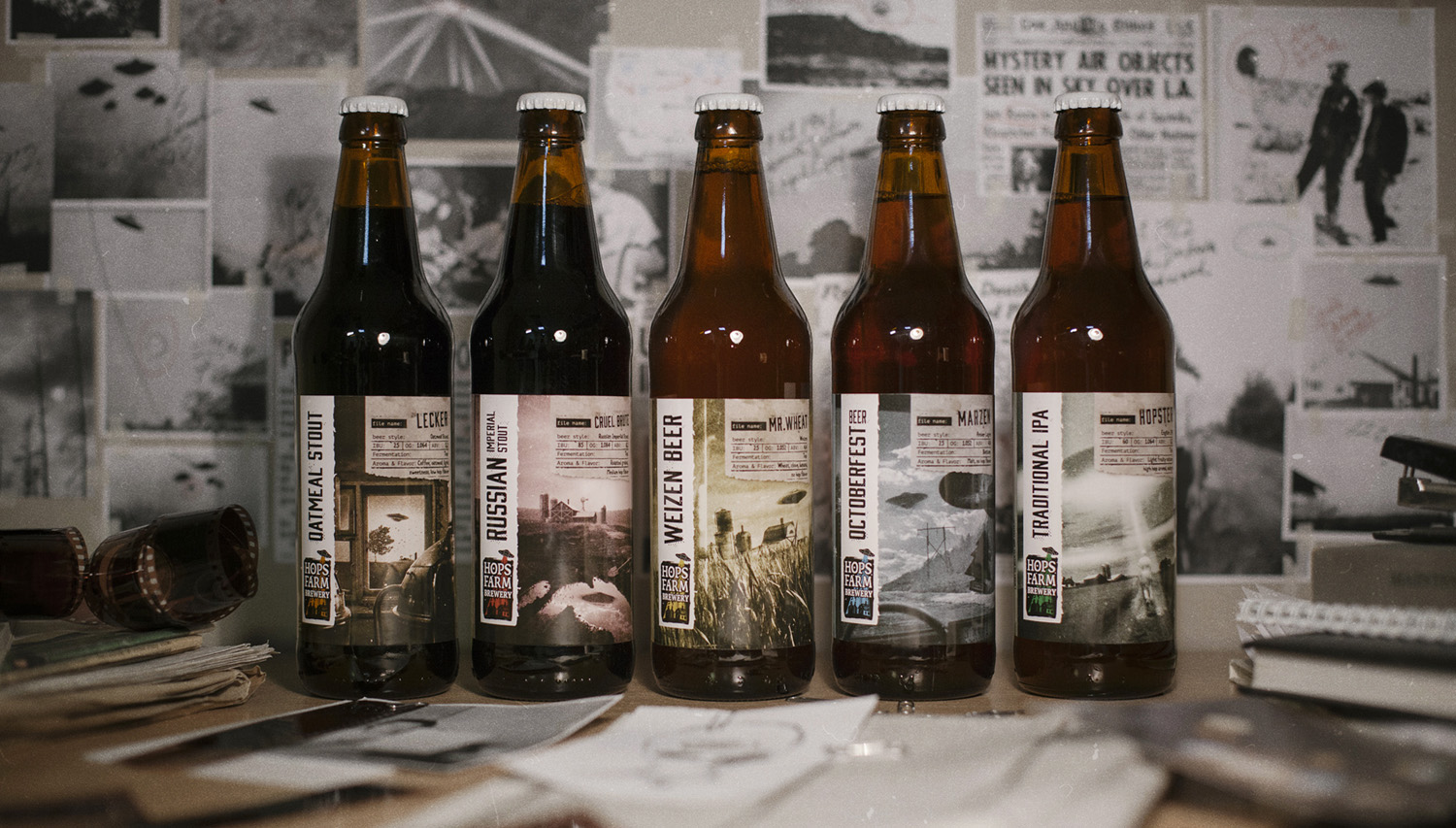 Hops Farm Brewery — проект дизайна упаковки Vizhu Design