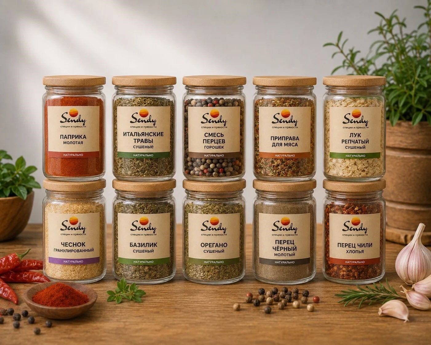 Упаковка приправ и специй в стиле Private Label — качественная фасовка