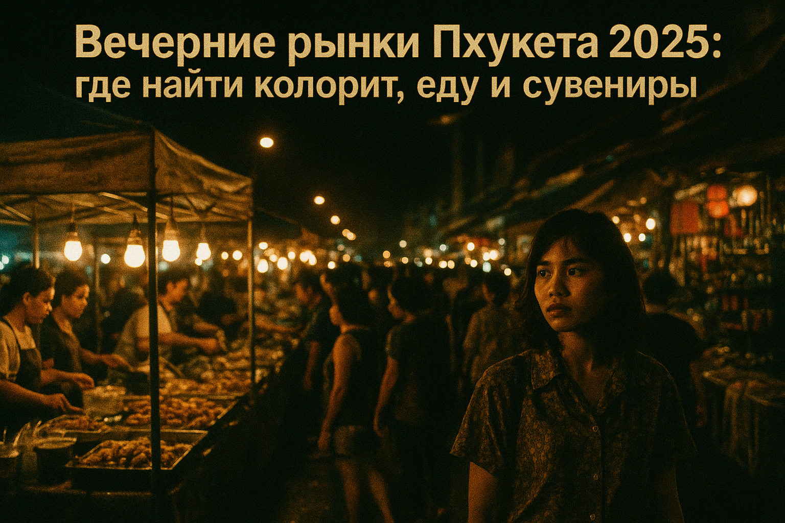 Откройте вечерние рынки Пхукета 2025: еда от 50 THB, сувениры и жильё рядом с Z4Realty. Аренда от 10,000 THB/месяц!  Представьте: тёплый вечер, ароматы жареных креветок, яркие прилавки и тайская музыка. Вечерние рынки Пхукета — это не просто шопинг, а нас