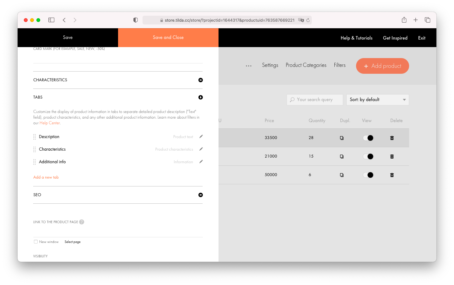 How to Add Products to an Online Store on Tilda │ Tilda Help Center