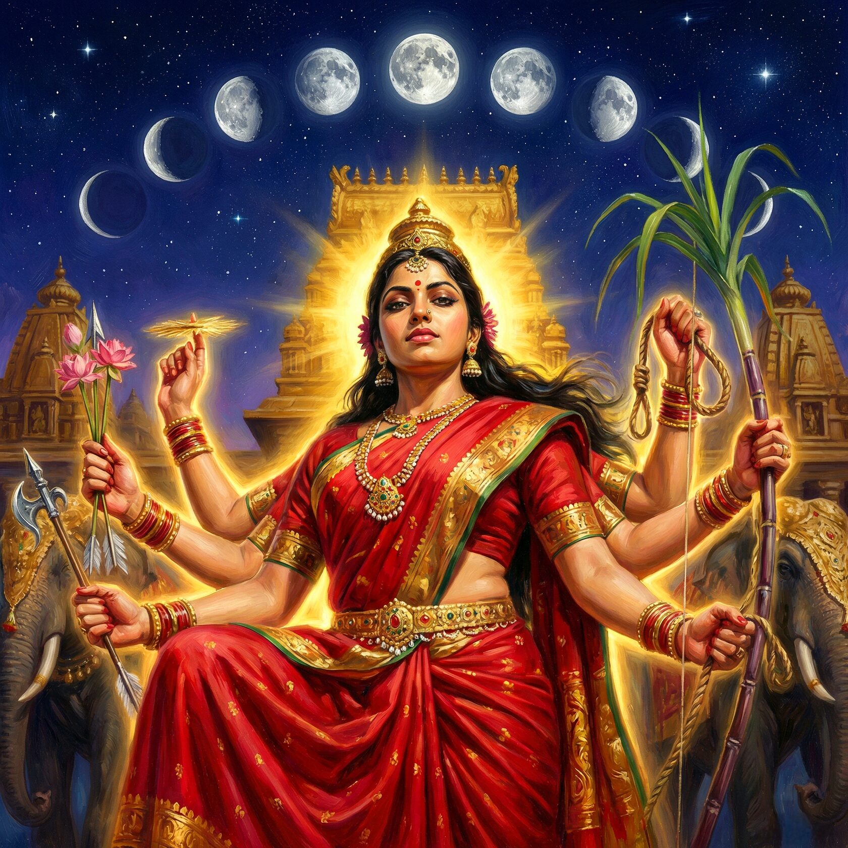 Богиня Лалита Трипурасундари / Goddess Lalita Tripurasundari