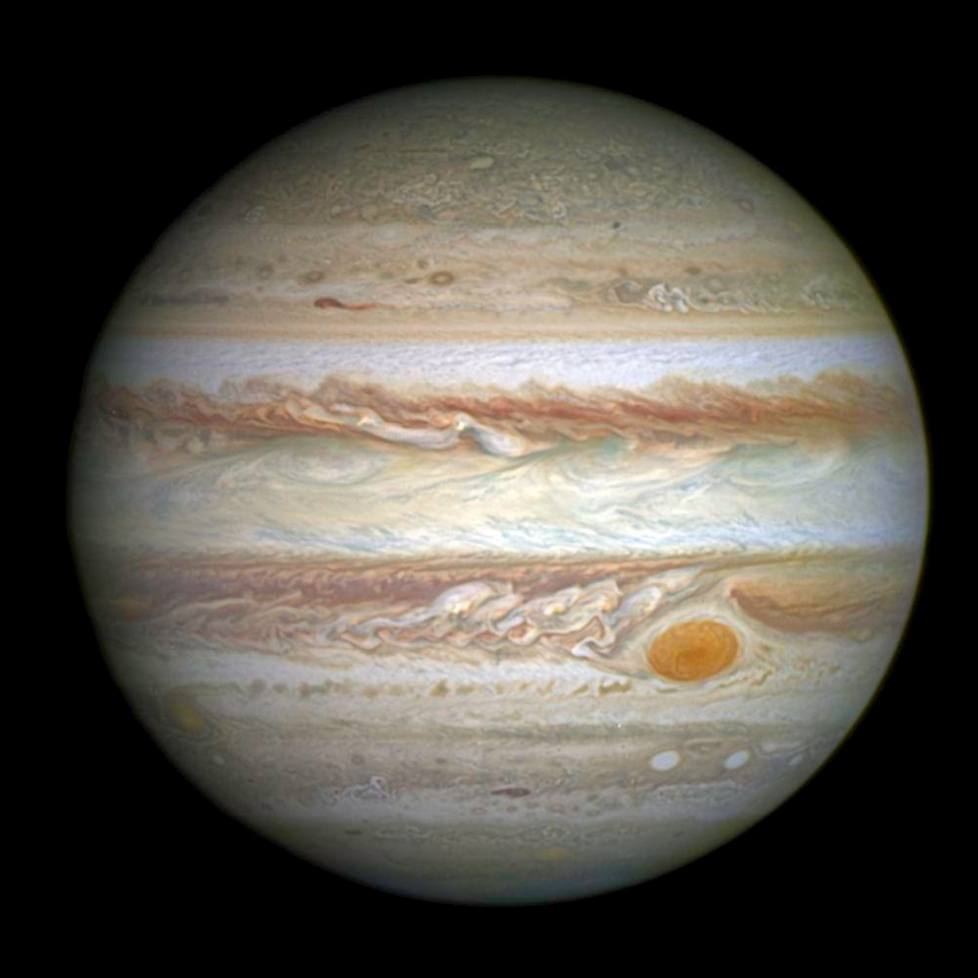 Снимок Юпитера с Космического телескопа Хаббл. 21 апреля 2014, NASA.