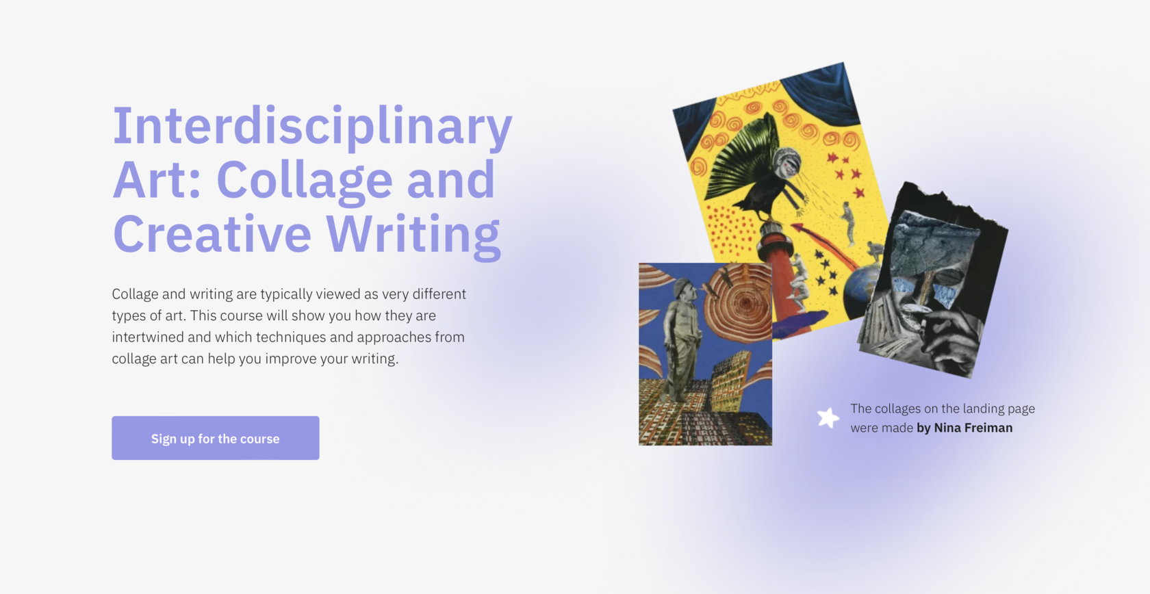 Interdisciplinary Art Collage and Creative Writing