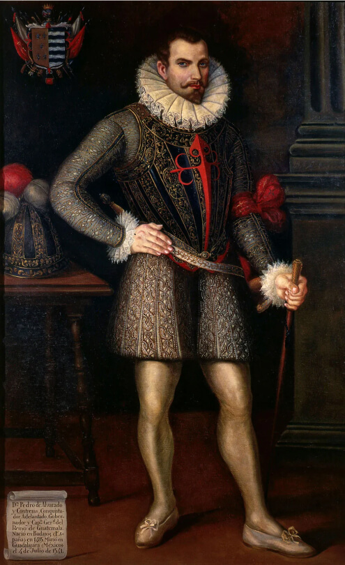 The official portrait of Pedro de Alvarado