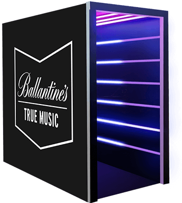 брендирование неонового тоннеля снаружи