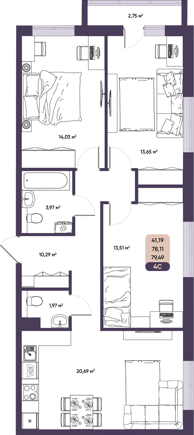 ЖК ПараПарк комфорт-класса, купить студию