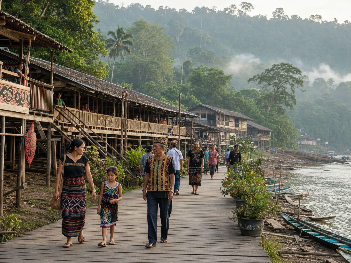 Asal usul Suku Dayak di hutan Kalimantan