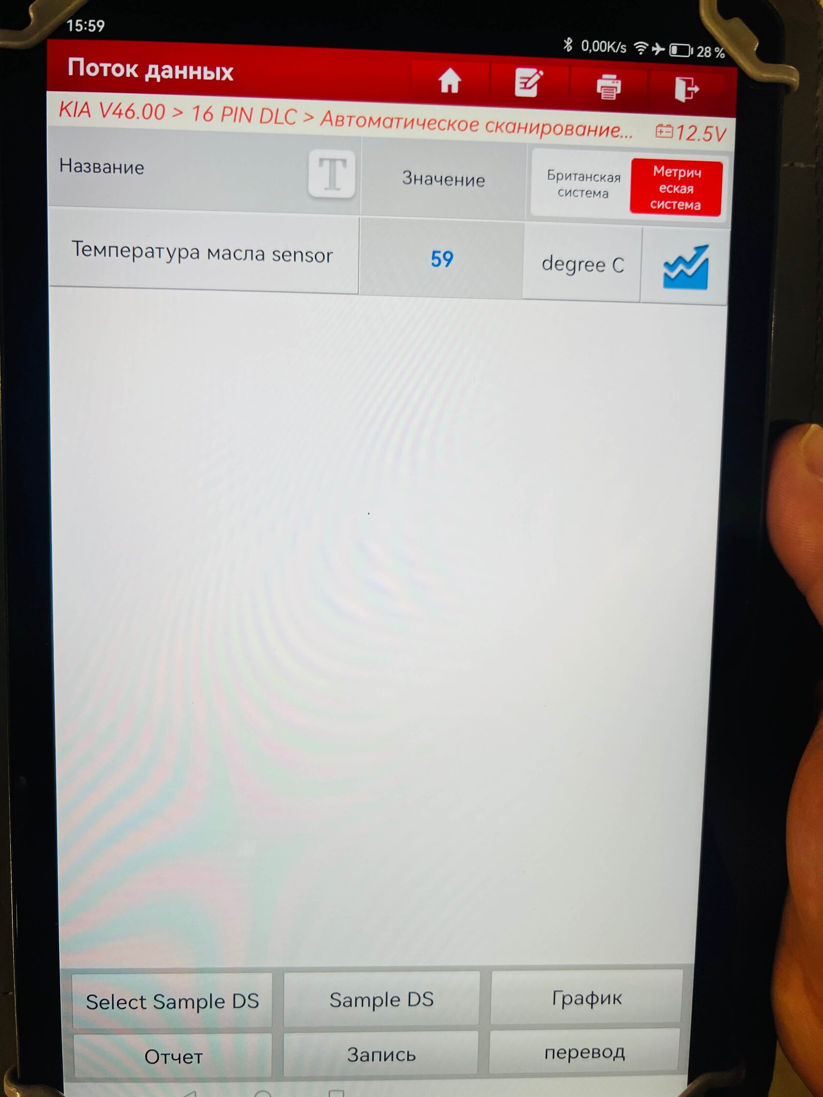 Контроль температуры АКПП сканером