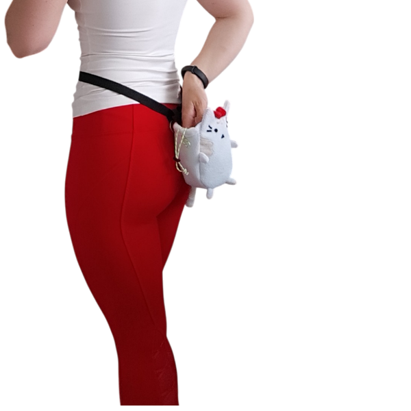 Chalk bag white Сat for rock climbing