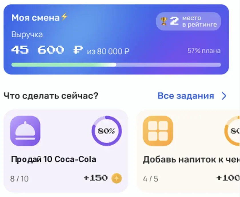 Задания на продажи ServiceGuru