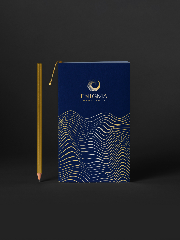 Брендинг агентства недвижимости Enigma Residence: лого, фирменный стиль, гайдбук, сайт