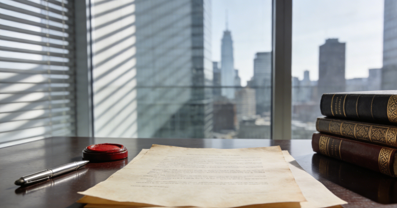 executives reviewing company documents