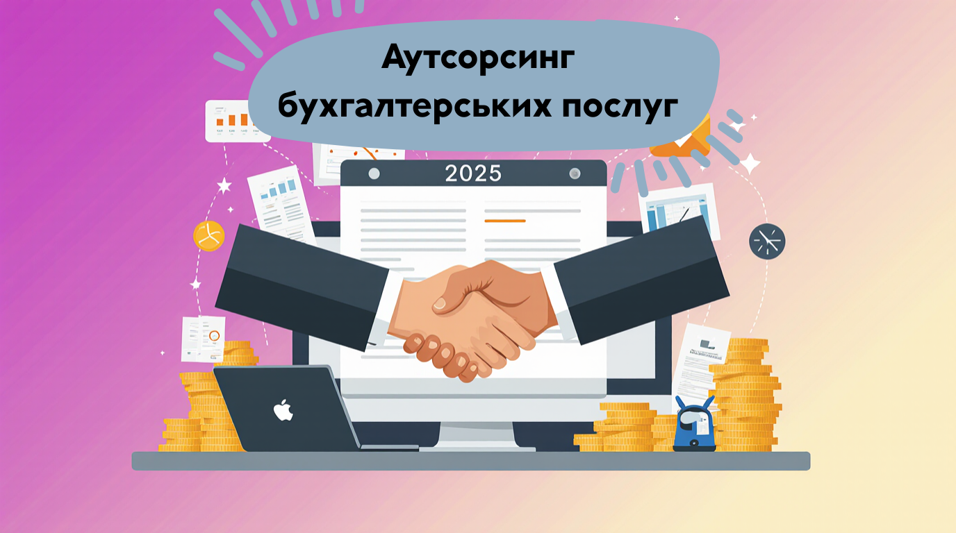 Аутсорсинг бухгалтерських послуг у 2025 році — бізнесмен укладає договір з бухгалтером