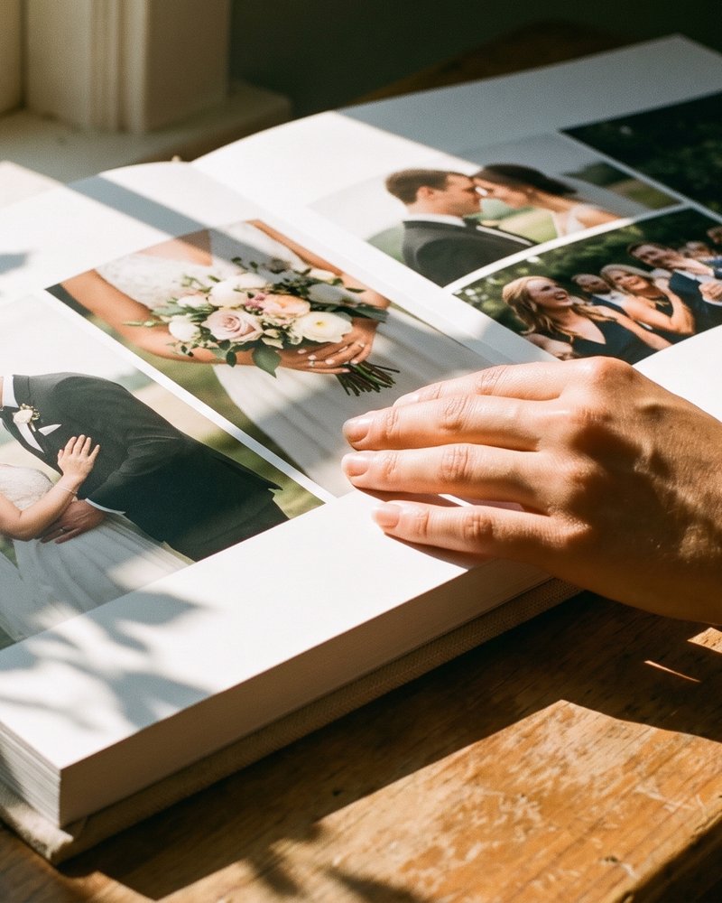 Modern wedding album design