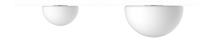 Настенные и потолочные полусферы 50, 80 см