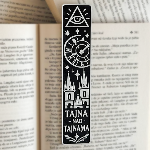 Bookmarker sa simbolima, okom i geometrijom – obeleživač za knjige iz kolekcije Tajne civilizacije