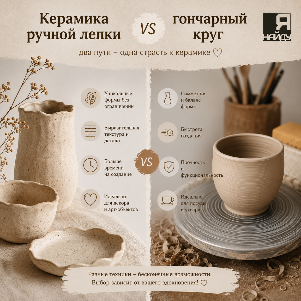 особенности изделий с гончарного круга - онлайн Ярмарка ручной работы - ресурс Я НАЙДУ